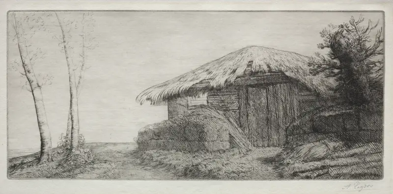Fårfålla på kullen av Alphonse Legros