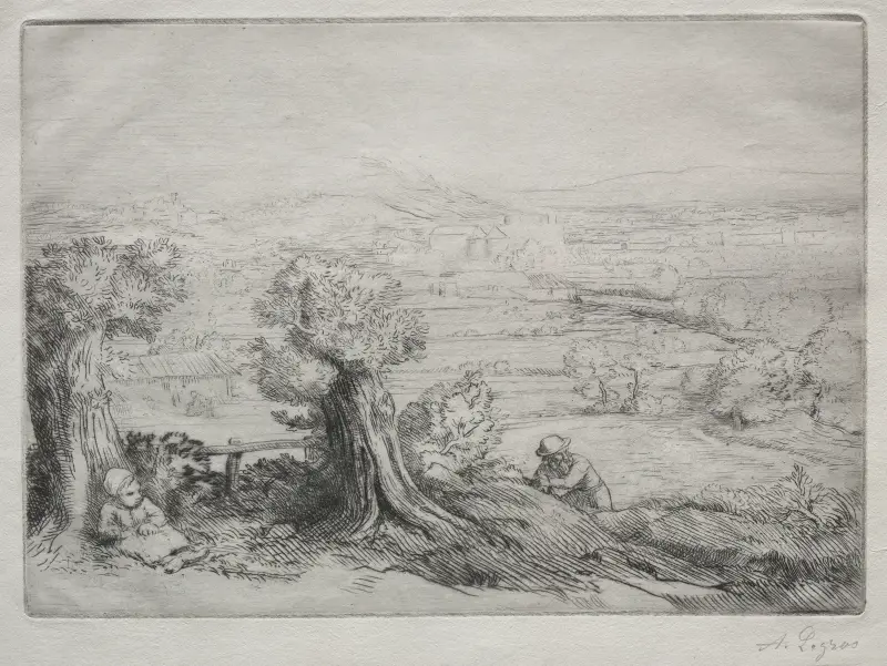 Minne från en dal i Burgund av Alphonse Legros