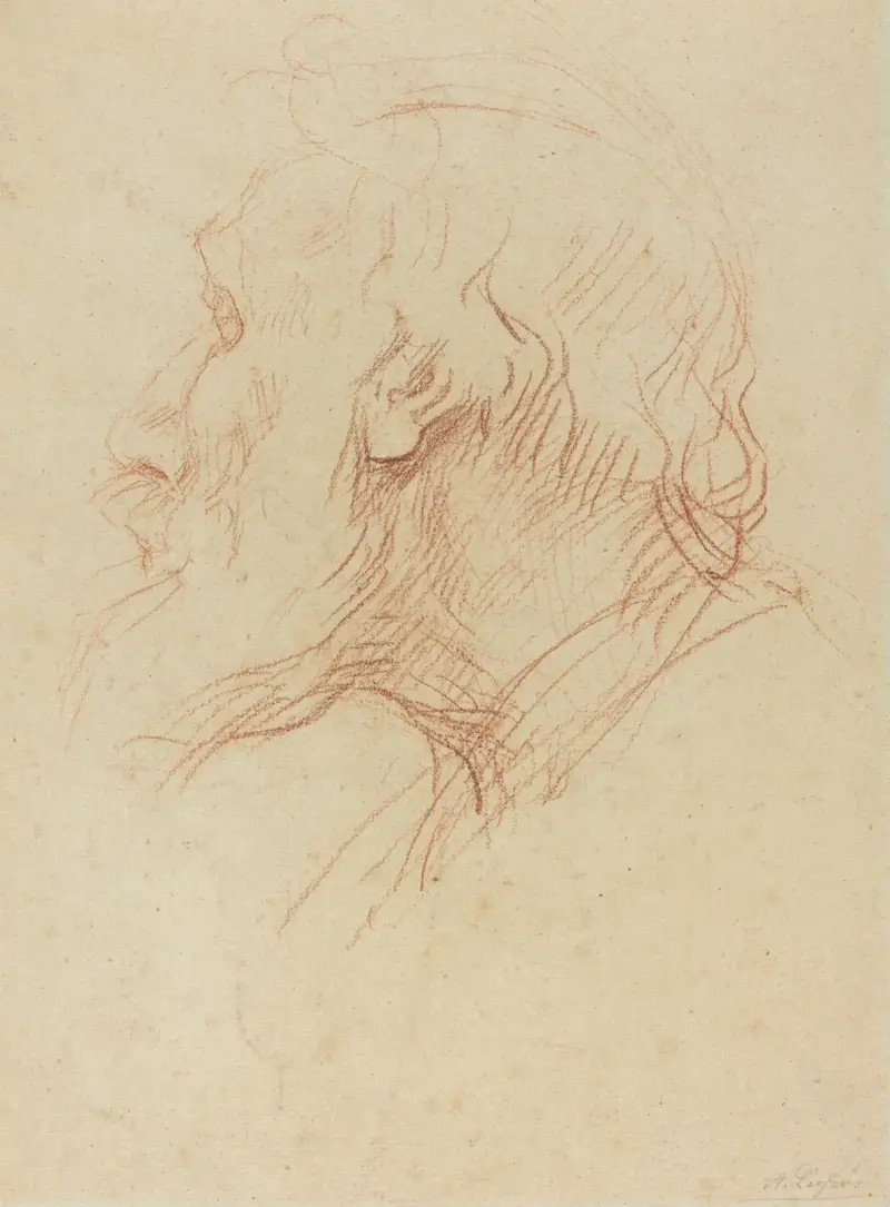 Studie av en tiggare av Alphonse Legros