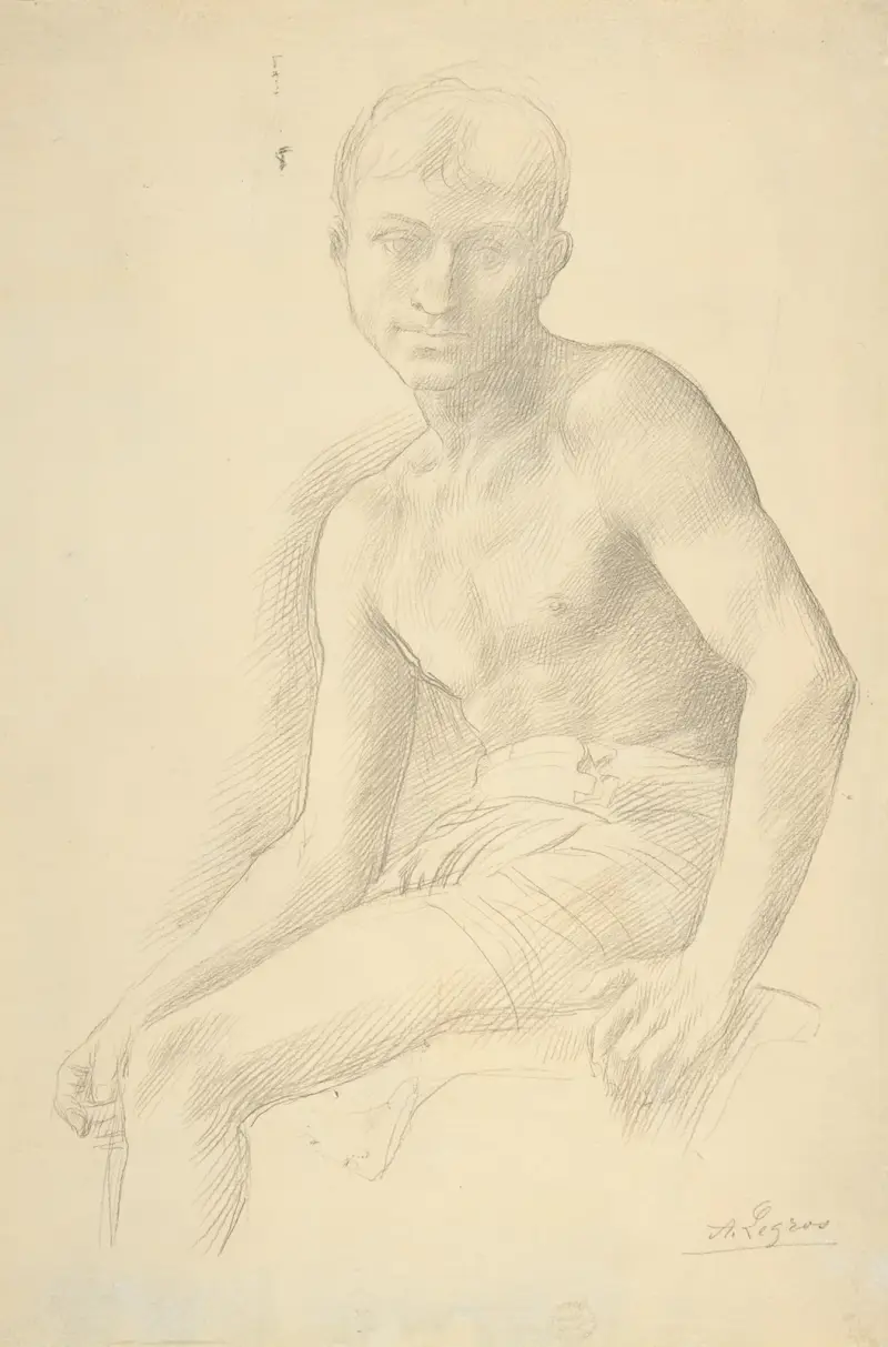 Study of a Figure. av Alphonse Legros