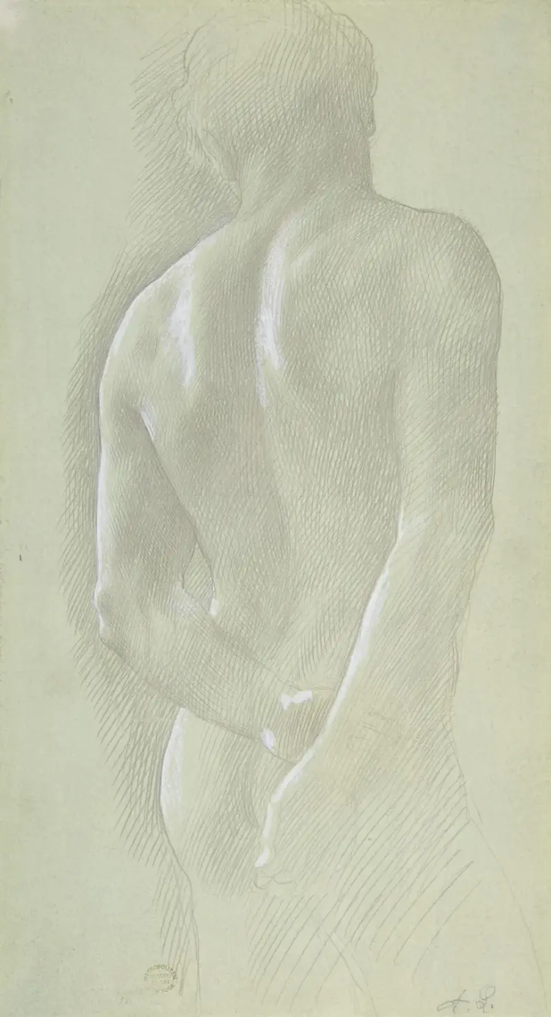 Studie av en figur av Alphonse Legros