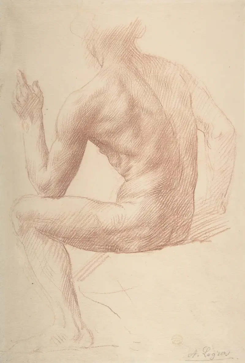 Study of a Figure av Alphonse Legros