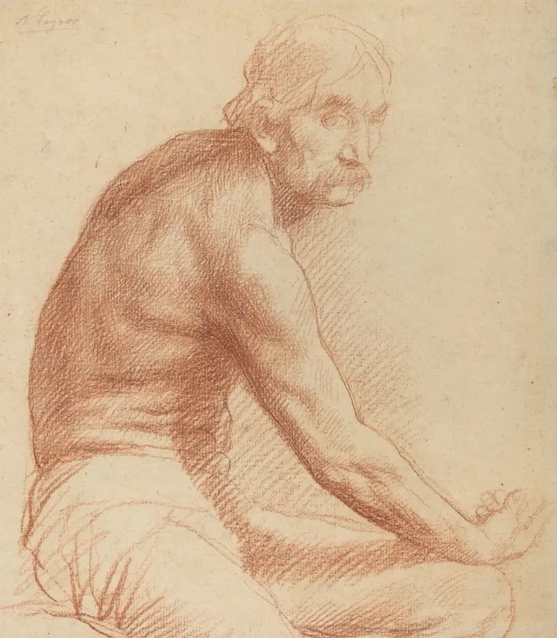 Study of a Greek av Alphonse Legros