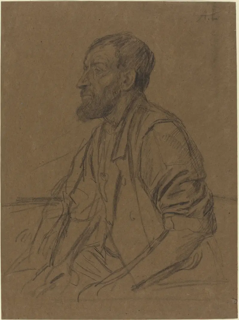 Studie av en arbetare av Alphonse Legros