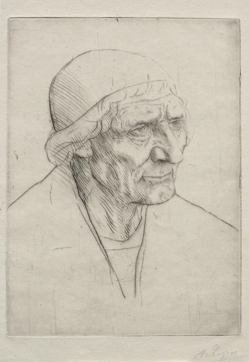 Välsignelsehuvud av Alphonse Legros