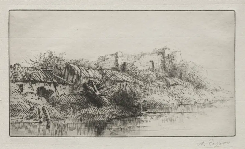 Den övergivna byn av Alphonse Legros