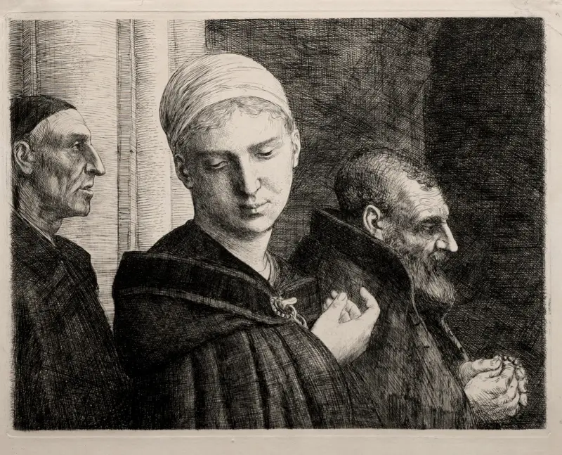 Die Taufe, 1870 von Alphonse Legros