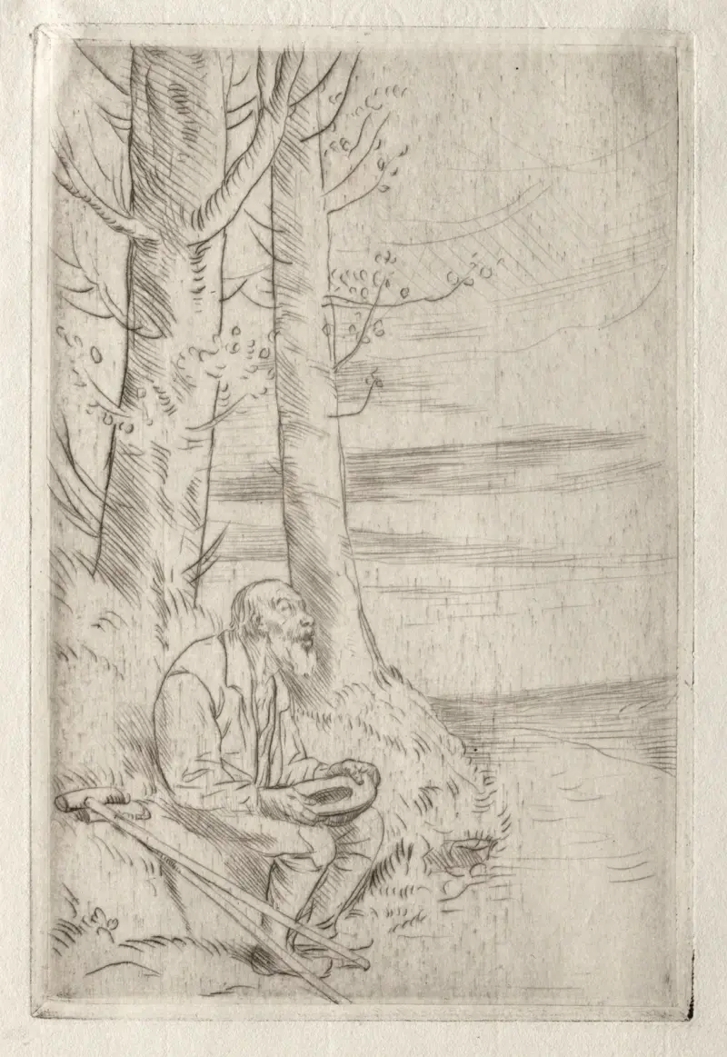 Den blinde tiggaren av Alphonse Legros