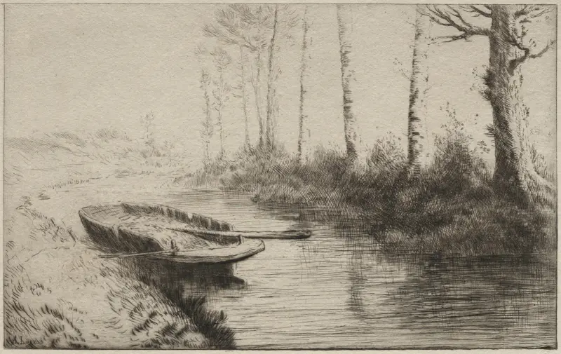 Kanalen, morgon av Alphonse Legros