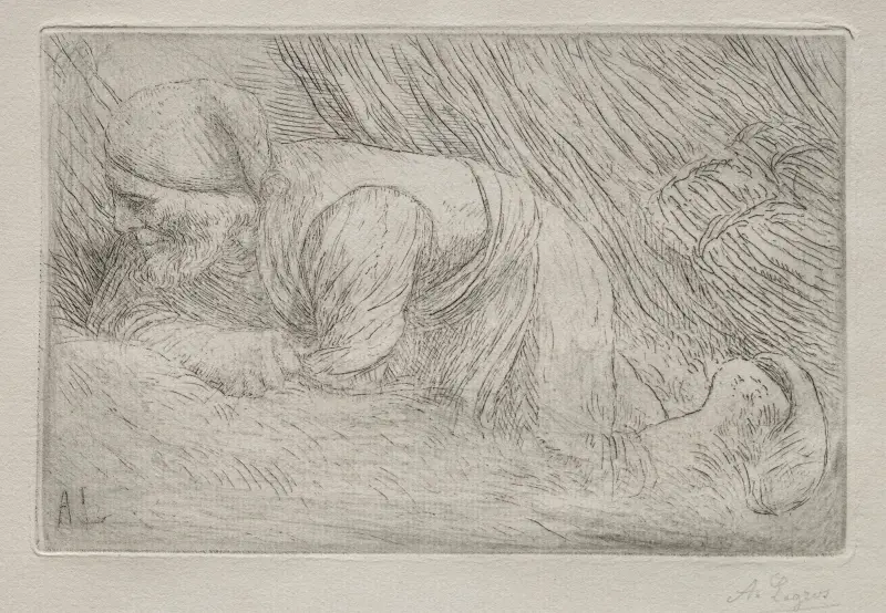 The Fagot Gatherers av Alphonse Legros