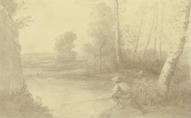 Fiskarna vid floden av Alphonse Legros