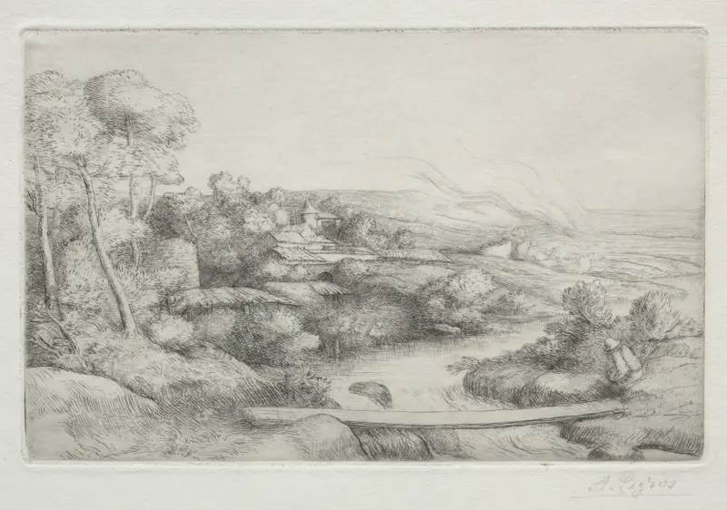Gångbron av Alphonse Legros