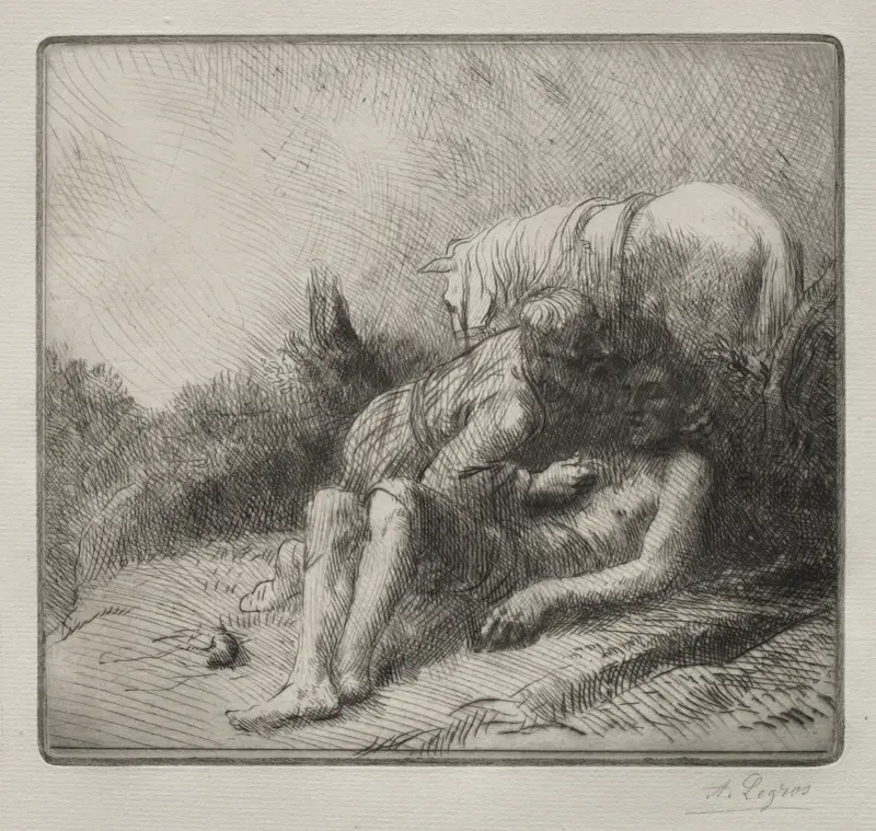 Den barmhärtige samariten av Alphonse Legros