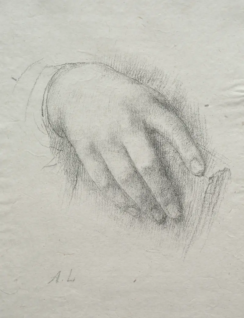 Nora E. Legros hand av Alphonse Legros