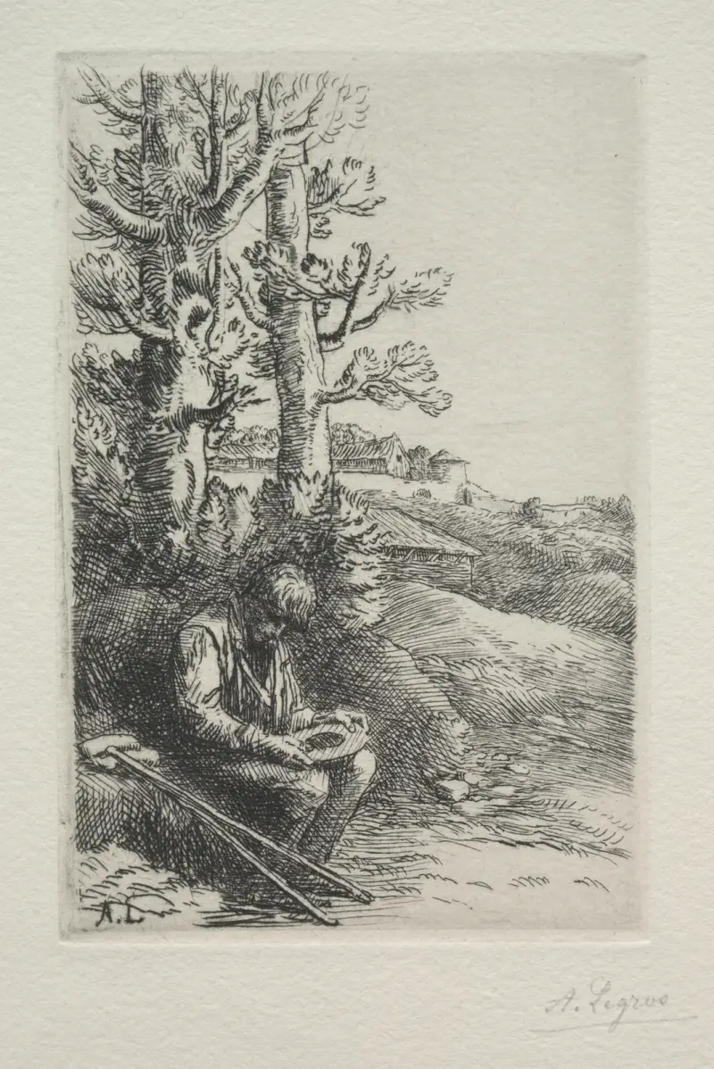 Den lilla tiggaren av Alphonse Legros