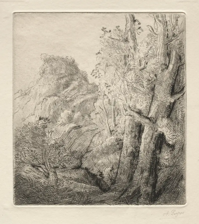 Die alte Stadt von Alphonse Legros