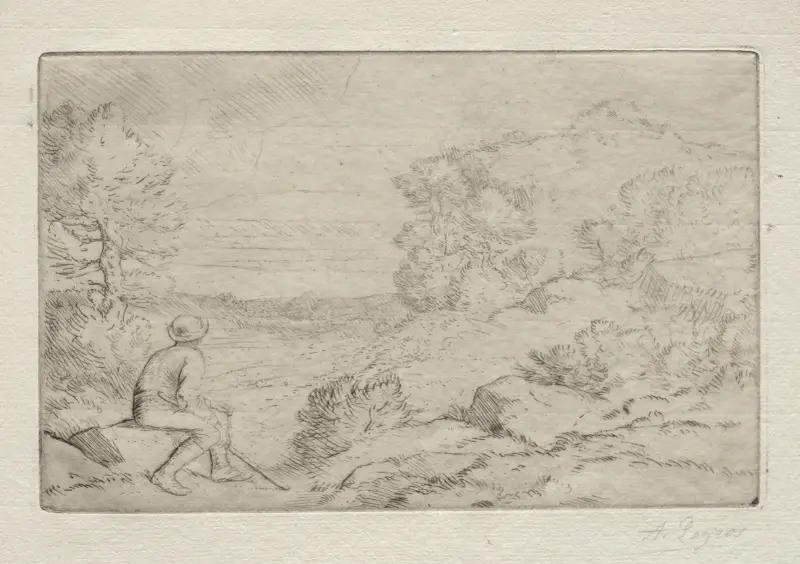 The Rocks av Alphonse Legros