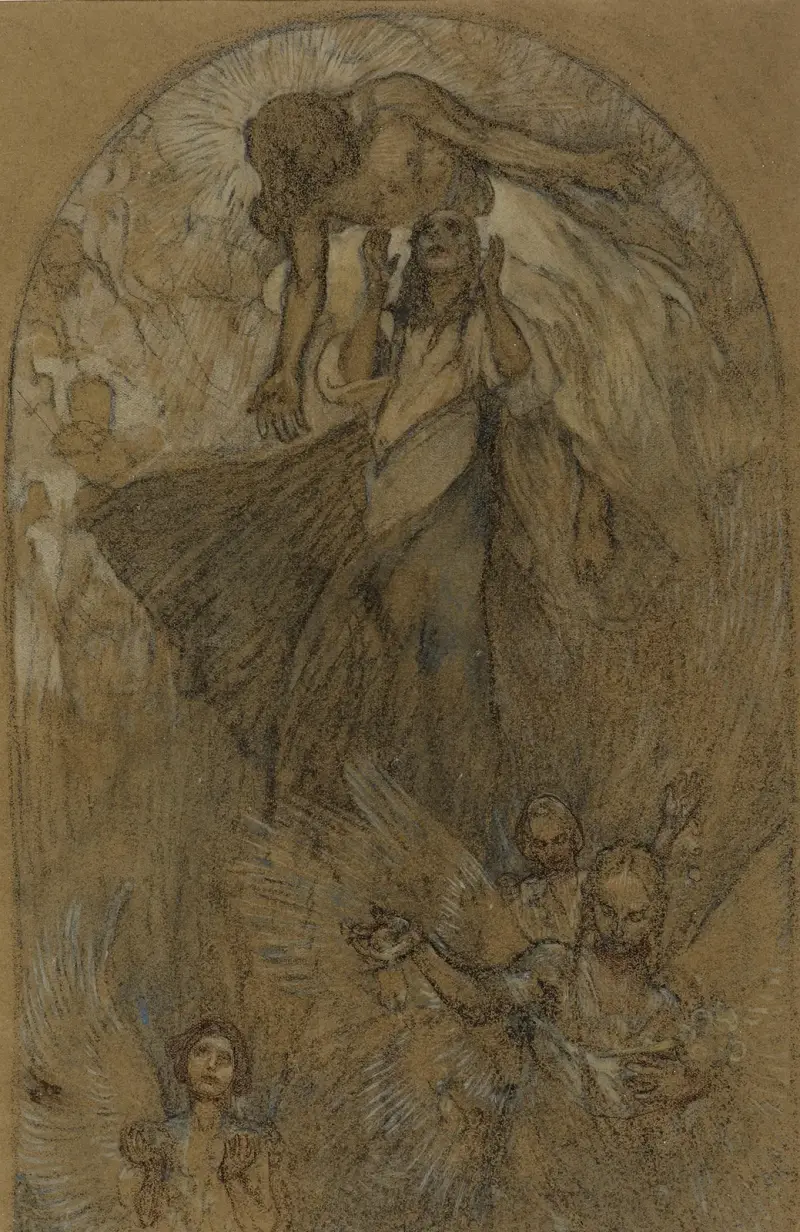 Nanebevstoupení, Alphonse Mucha