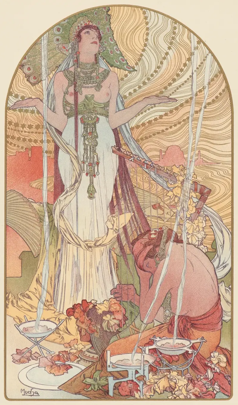 Vtělení (Salammbô), Alphonse Mucha