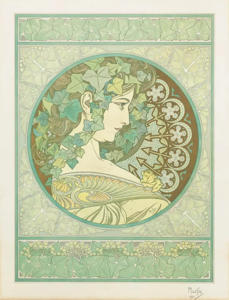 Bluszcz, Alphonse Mucha