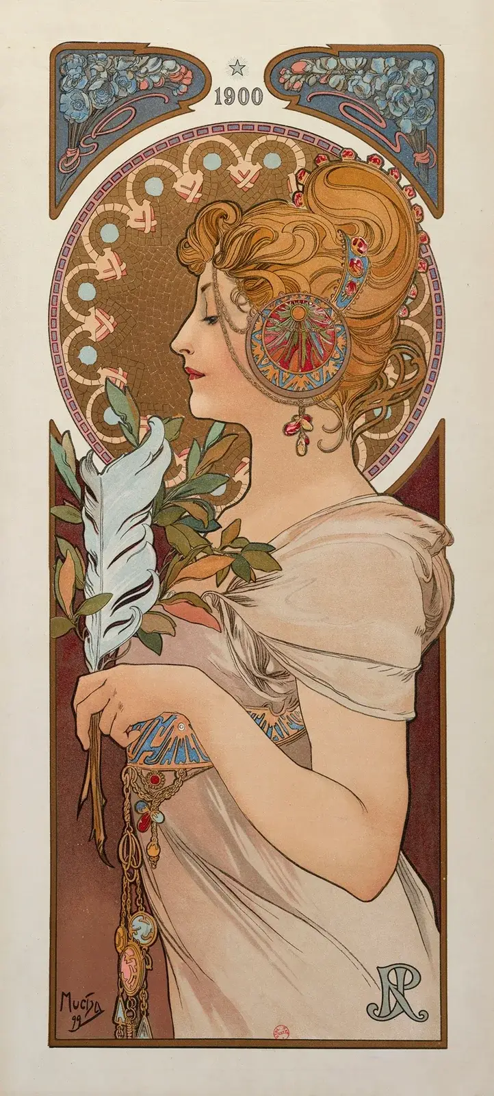 La Plume, 1899 von Alphonse Mucha