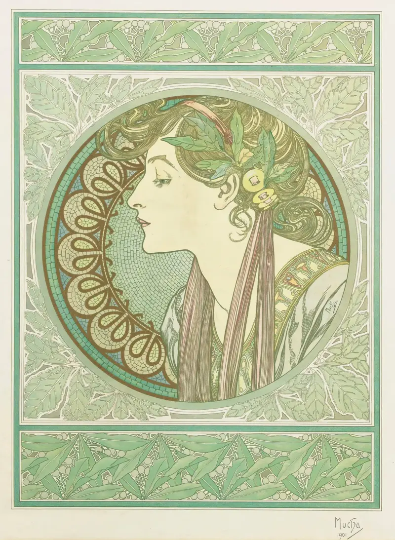 Lorbeer von Alphonse Mucha