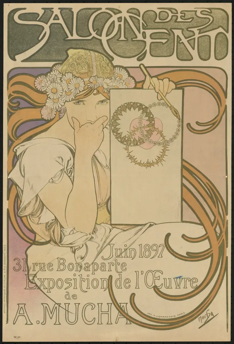 Salon des Cent. A. Mucha, Alphonse Mucha