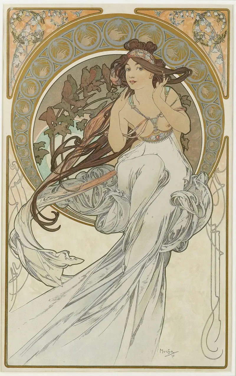 Die Künste 1 von Alphonse Mucha