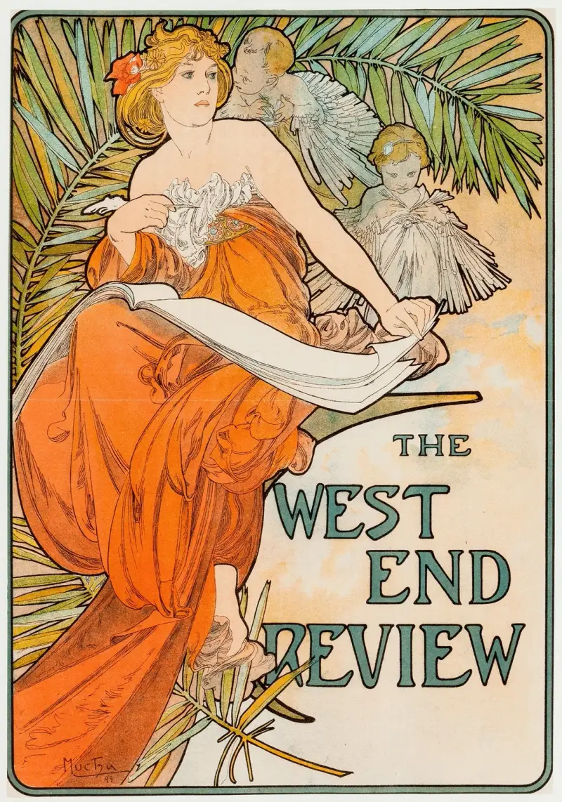 The West End Review von Alphonse Mucha