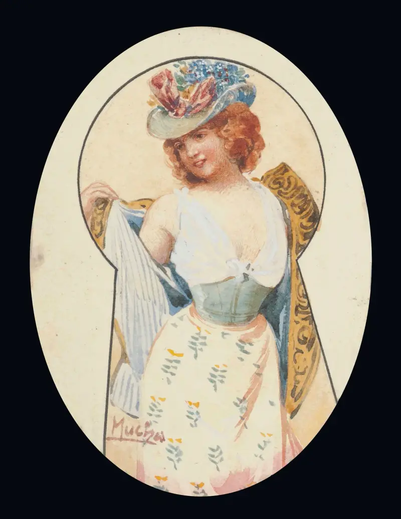 Skrze klíčovou dírku, Alphonse Mucha