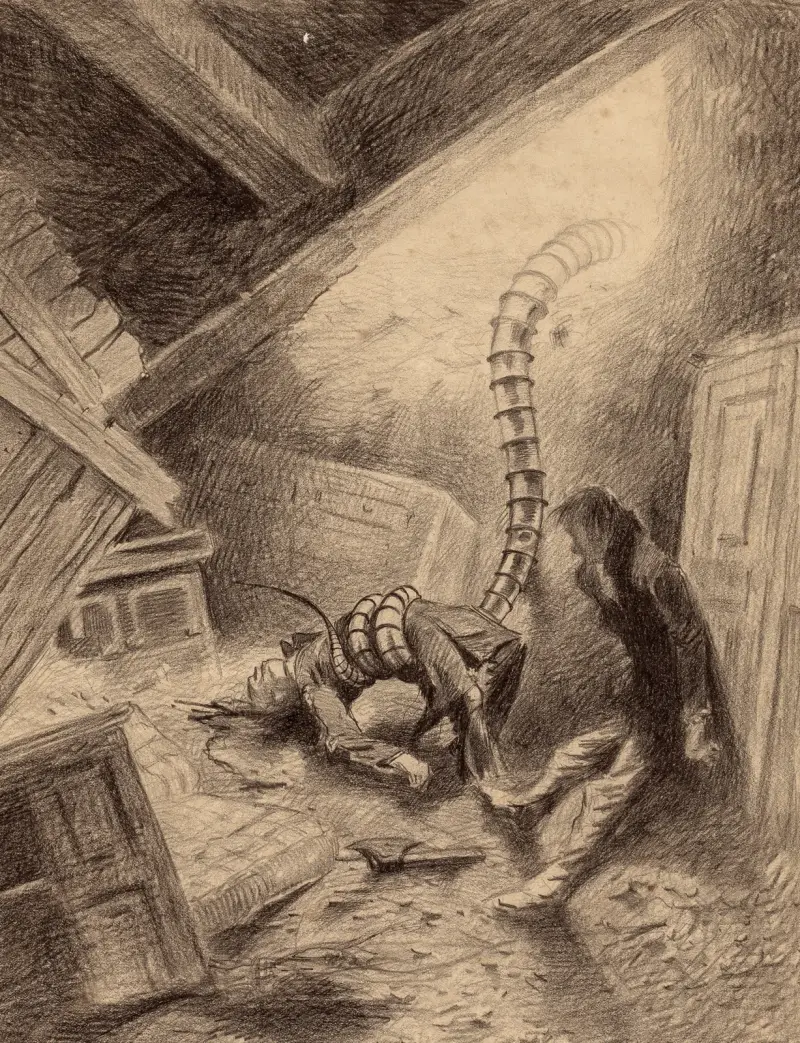 Hand, die einen Menschen packt von Henrique Alvim Corrêa