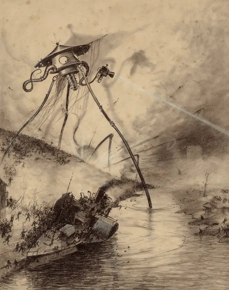 Martian Fighting Machine in the Thames Valley av Henrique Alvim Corrêa