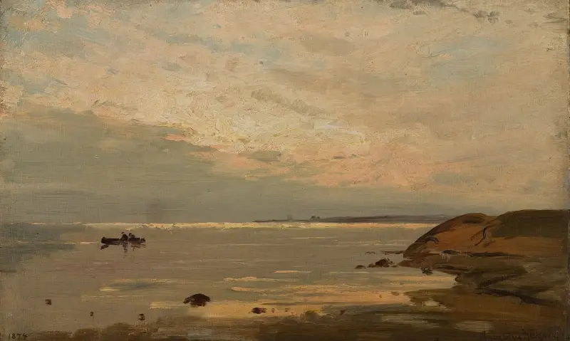 Afton vid Hvaler av Amaldus Nielsen