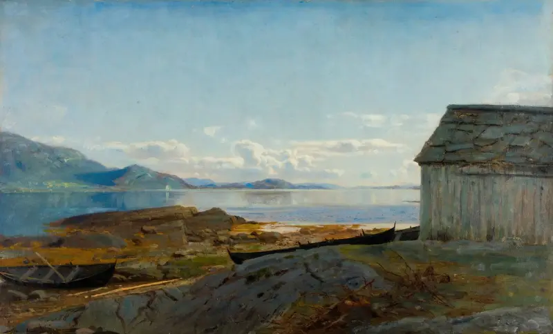 Vy mot Hardanger, Ølve av Amaldus Nielsen