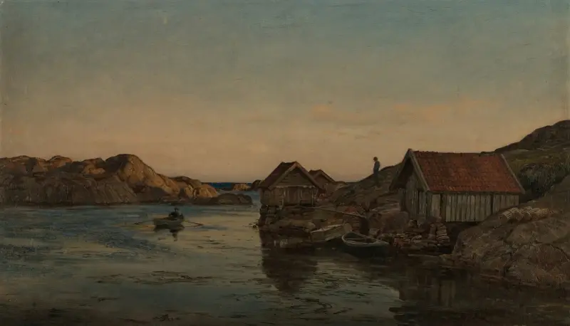 Dagen endt, Lindesnes av Amaldus Nielsen