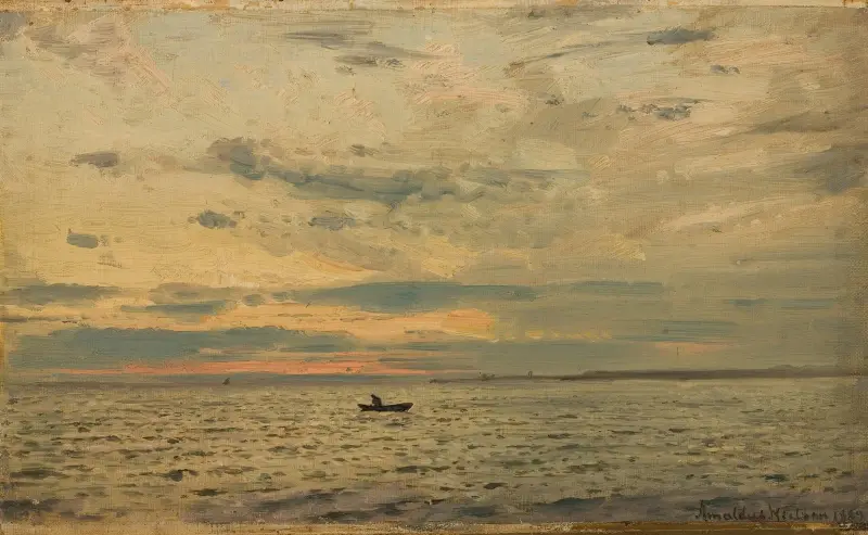 Efter solnedgång av Amaldus Nielsen