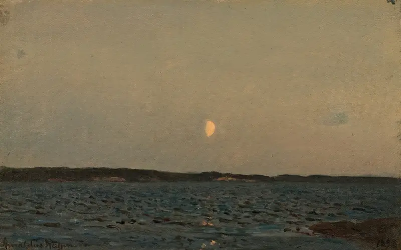 Fjordstudie av Amaldus Nielsen
