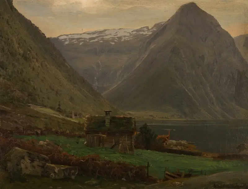 Från Æsefjord, Balestrand av Amaldus Nielsen