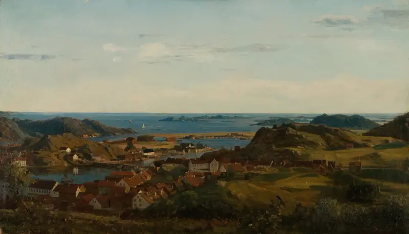 Från Gjertsbjerg, Mandal av Amaldus Nielsen