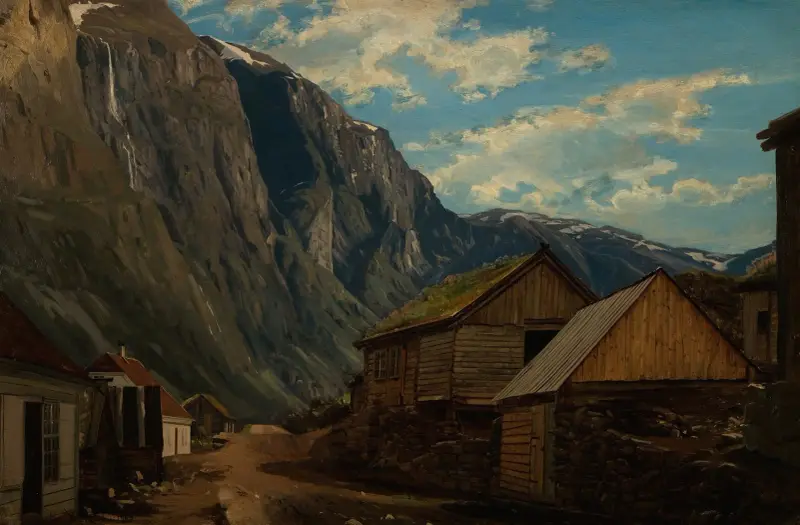 Fra Gudvangen av Amaldus Nielsen