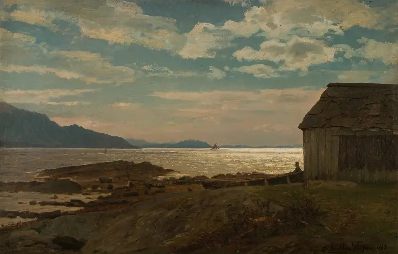 Fra Ølvestranden, Hardanger av Amaldus Nielsen
