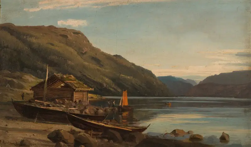 Fra Suldalsvann av Amaldus Nielsen