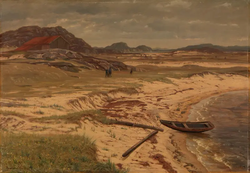 From the Risøbank near Mandal av Amaldus Nielsen