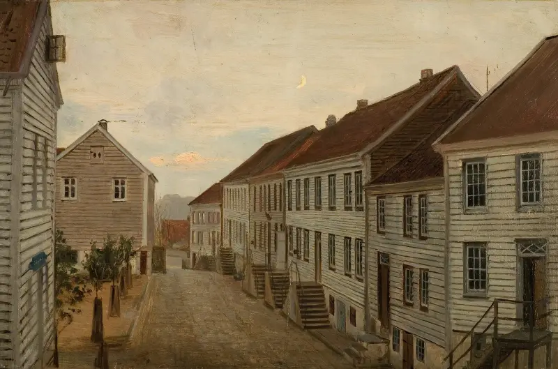 Gate i Mandal av Amaldus Nielsen