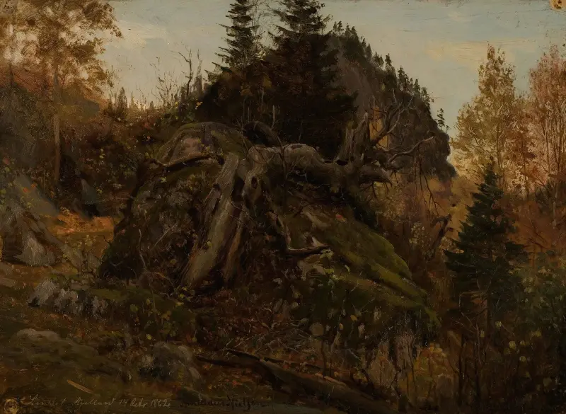 Höststudie. Bjelland, Mandal av Amaldus Nielsen