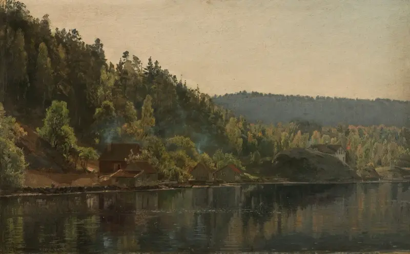 Langesand ved Risør av Amaldus Nielsen