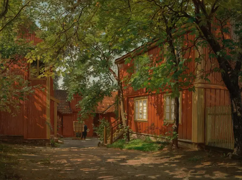 Morgon, Majorstuveien 8 av Amaldus Nielsen