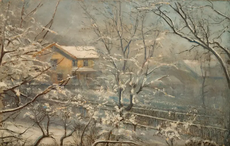 Morgenstemning ved Majorstuveien 8 av Amaldus Nielsen