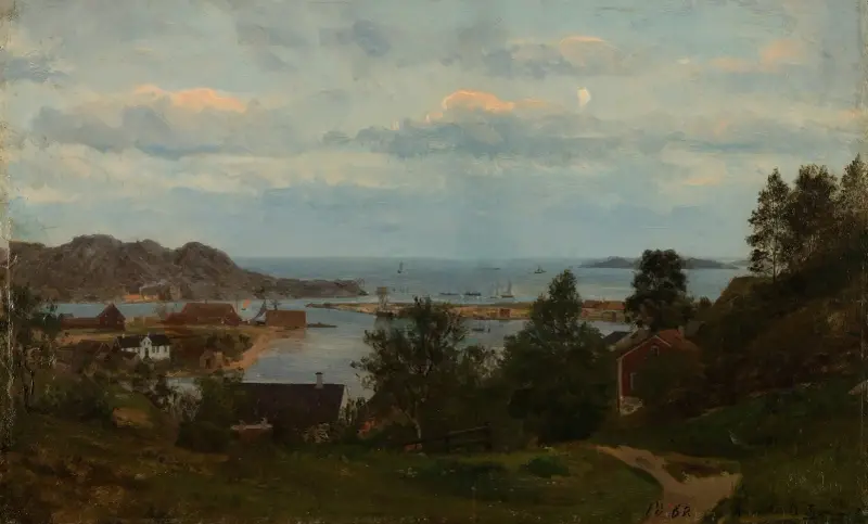 Parti fra Mandal, Oxevolden av Amaldus Nielsen