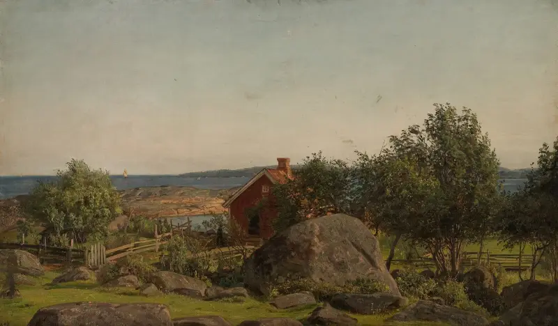 Sommarkväll i skärgården av Amaldus Nielsen